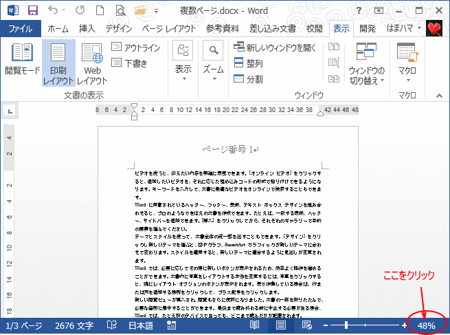 表示倍率