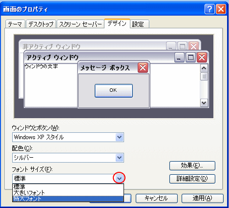 フォントサイズ
