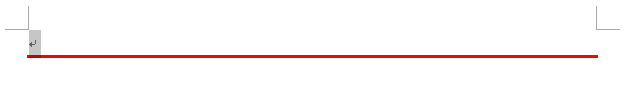 赤色の段落罫線