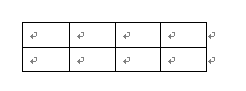 キーボードの［+］と［－］で表を作成