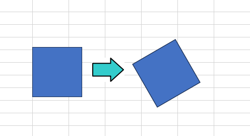 ［Alt］+［←］を2回押すと図形は左に30度回転