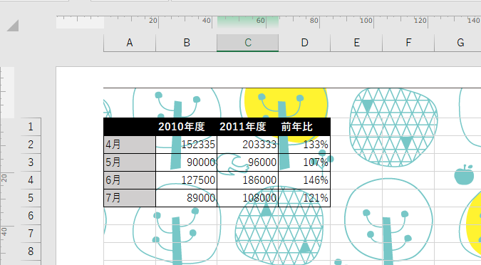 ［ヘッダー］に画像を挿入