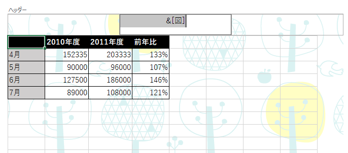 ワークシートの背景に透かしを入れる ヘッダーに図や文字を挿入 Excel 16 初心者のためのoffice講座