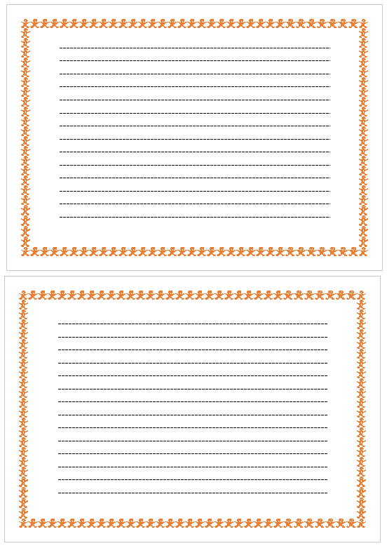 便箋のような罫線を引いた用紙を簡単作成 サイズとa5サイズ Word 13 初心者のためのoffice講座
