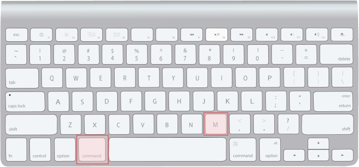 macキーボード［command］+［M］
