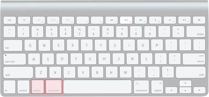 macキーボード［command］+［option］