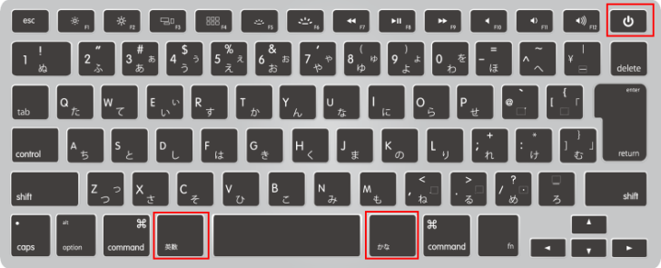 MacBookのキーボード