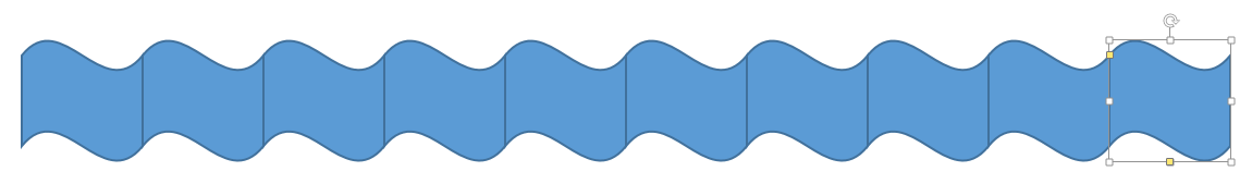 複数の波線を並べる