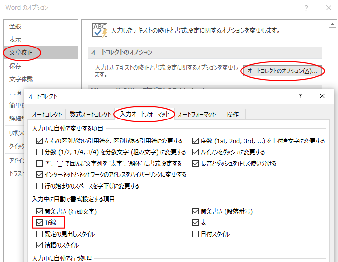 キーボードのみでさまざまな罫線を引く Word 2003 初心者のためのoffice講座