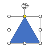 ［二等辺三角形］の図形を挿入