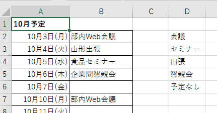 チェックボックスの項目を入力