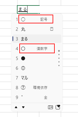 Windows 11で新しい日本語IMEを使用している場合の変換候補