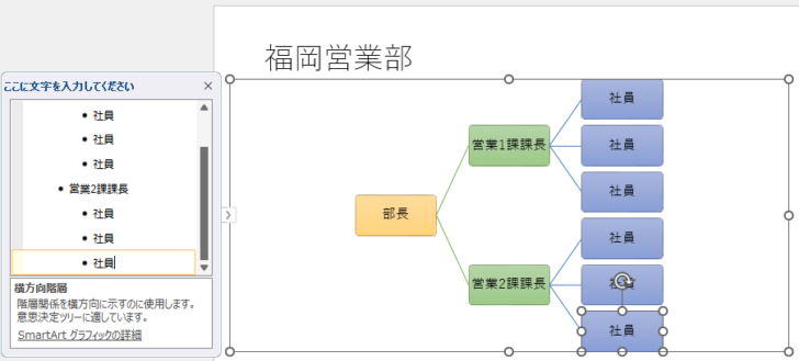 テキストウィンドウに文字列を入力