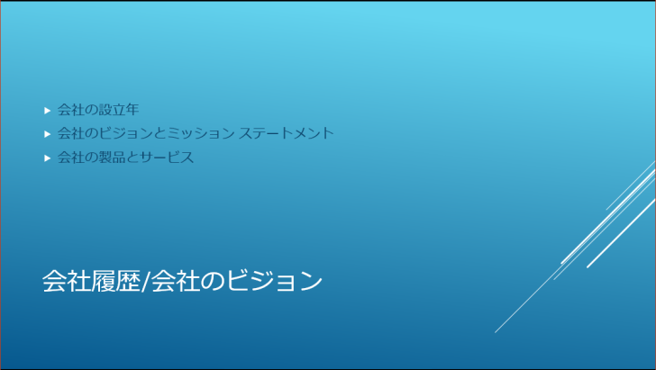 スライドショー実行時の横スライド