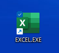 デスクトップに作成された［EXCEL.EXE］アイコン