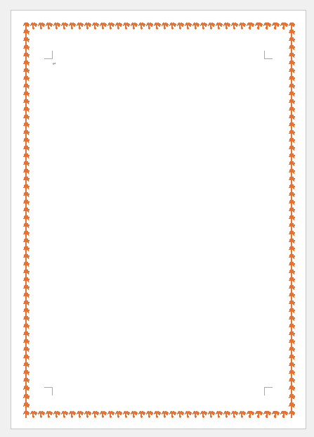 絵柄を設定した文書