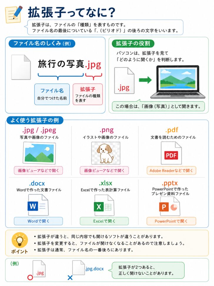 拡張子についての解説