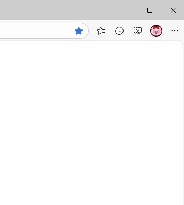 ［Copilot］も［サイドバーの表示/非表示］ボタンも［サイドバー］も非表示になったウィンドウ