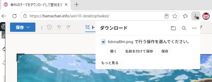 ダウンロード時の３つの選択肢