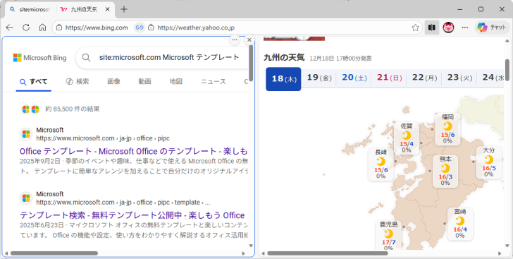 Bingで検索した結果