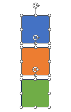 ［左右中央揃え］の後に［上下に整列］を実行