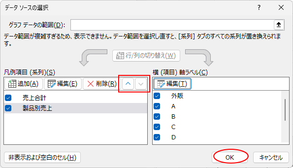 ［データソースの選択］ダイアログボックス