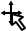 マウスポインタの形-黒い十字の形