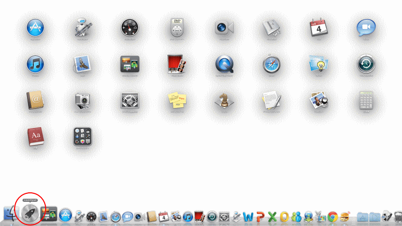 Mac OS X LionのLaunchpad