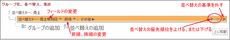 レポートの並べ替え Access 16 初心者のためのoffice講座