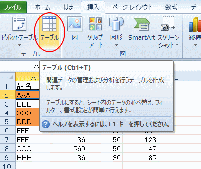 色付きセルの集計はテーブルで 合計 個数など Excel 10 初心者のためのoffice講座