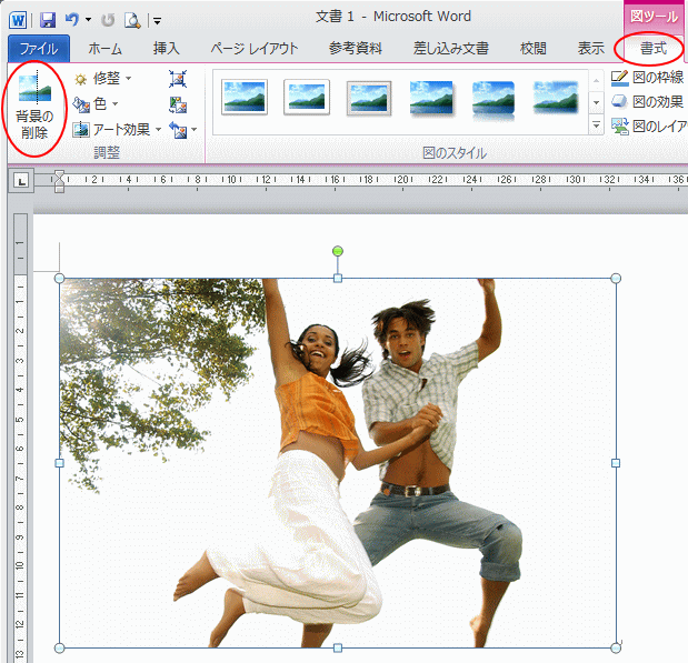 背景を削除した画像を図として保存するには Word 10 初心者のためのoffice講座