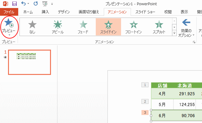 表の行にアニメーションを付ける Powerpoint 13 初心者のためのoffice講座