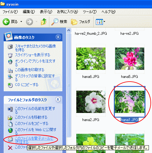 写真を添付して送信するときに画像サイズを小さくする簡単な方法 Windows Xp 初心者のためのoffice講座