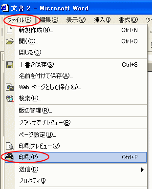 拡大 縮小印刷は 用紙サイズの指定 から Word 03 初心者のためのoffice講座