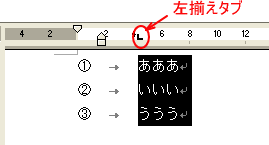 箇条書きのタブを解除するには Word 03 初心者のためのoffice講座