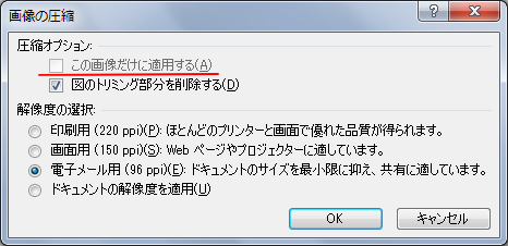 画像の圧縮方法 挿入した写真を圧縮してファイルのサイズを縮小 Office 10 初心者のためのoffice講座