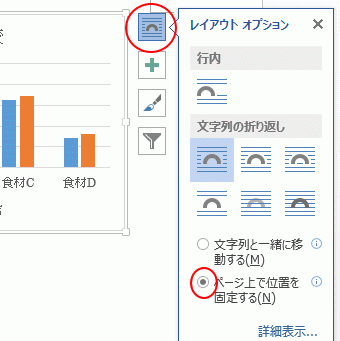 ページ上で位置を固定する