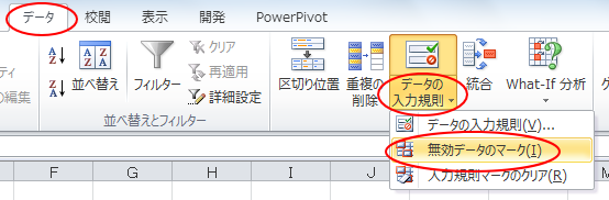 入力規則のエラーメッセージと無効データのマーク Excel 10 初心者のためのoffice講座