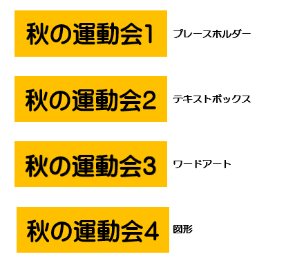 PowerPointの文字入力